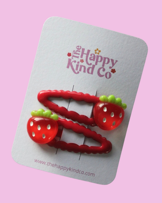 Bright Wavy Berry Clips