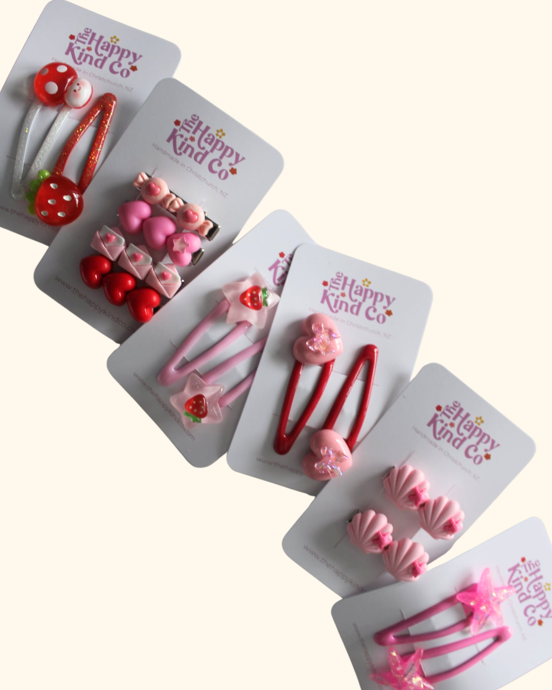 Strawberry & Toadstool Snap Clips