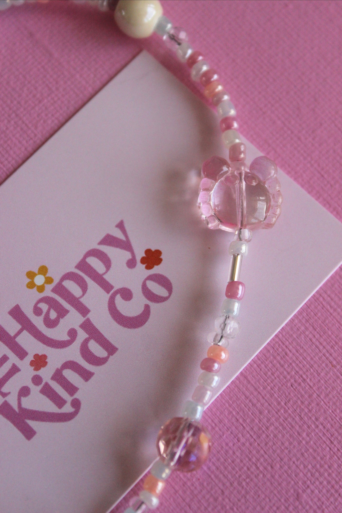 Beach Babe Necklace Pink