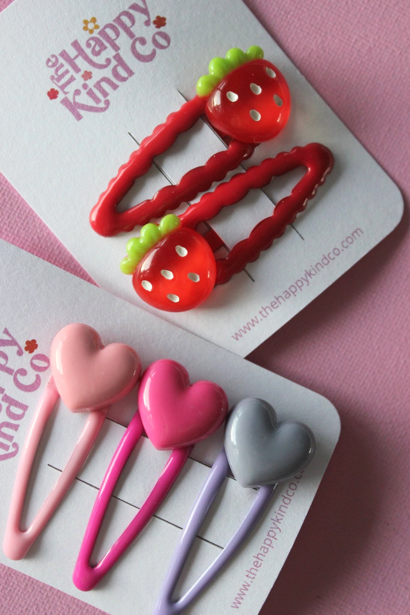 Bright Wavy Berry Clips