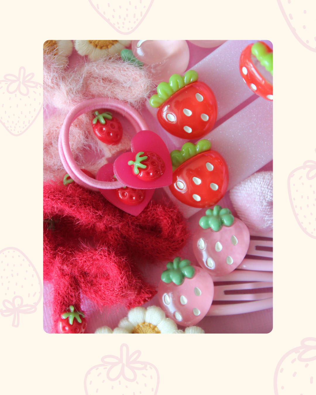 Chunky Glitter Clips - Pink Berry