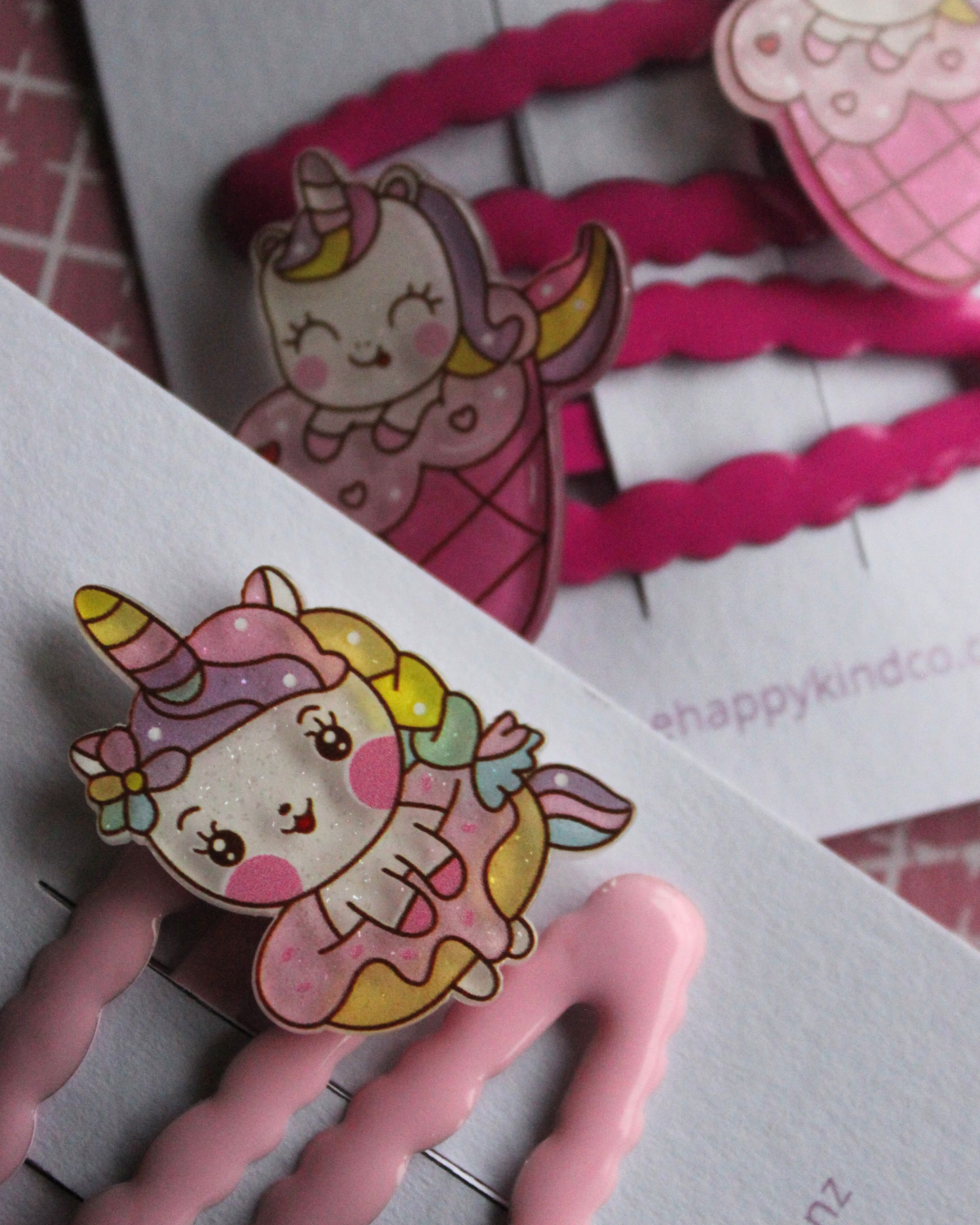 Wavy Unicorn Clips - Dreamy Ice Creamy