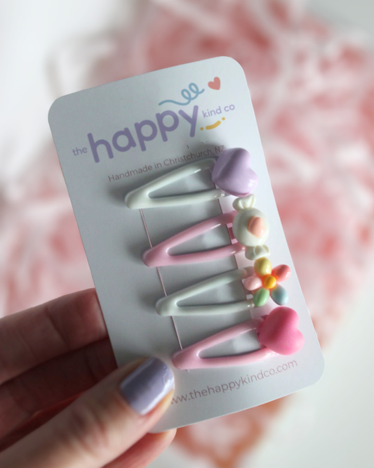 Rainbow Candy Mini Snap Clips