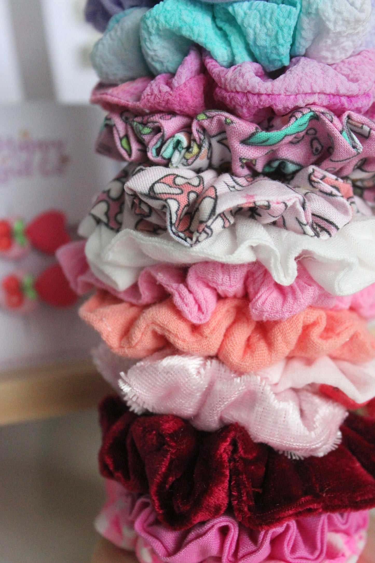 Summer Sunset Tie Dye Toddler Scrunchie