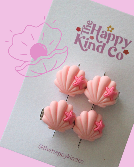 Mer-mini Clips - Baby Pink