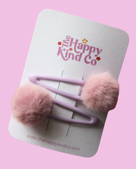 Lavender Fluff Clips