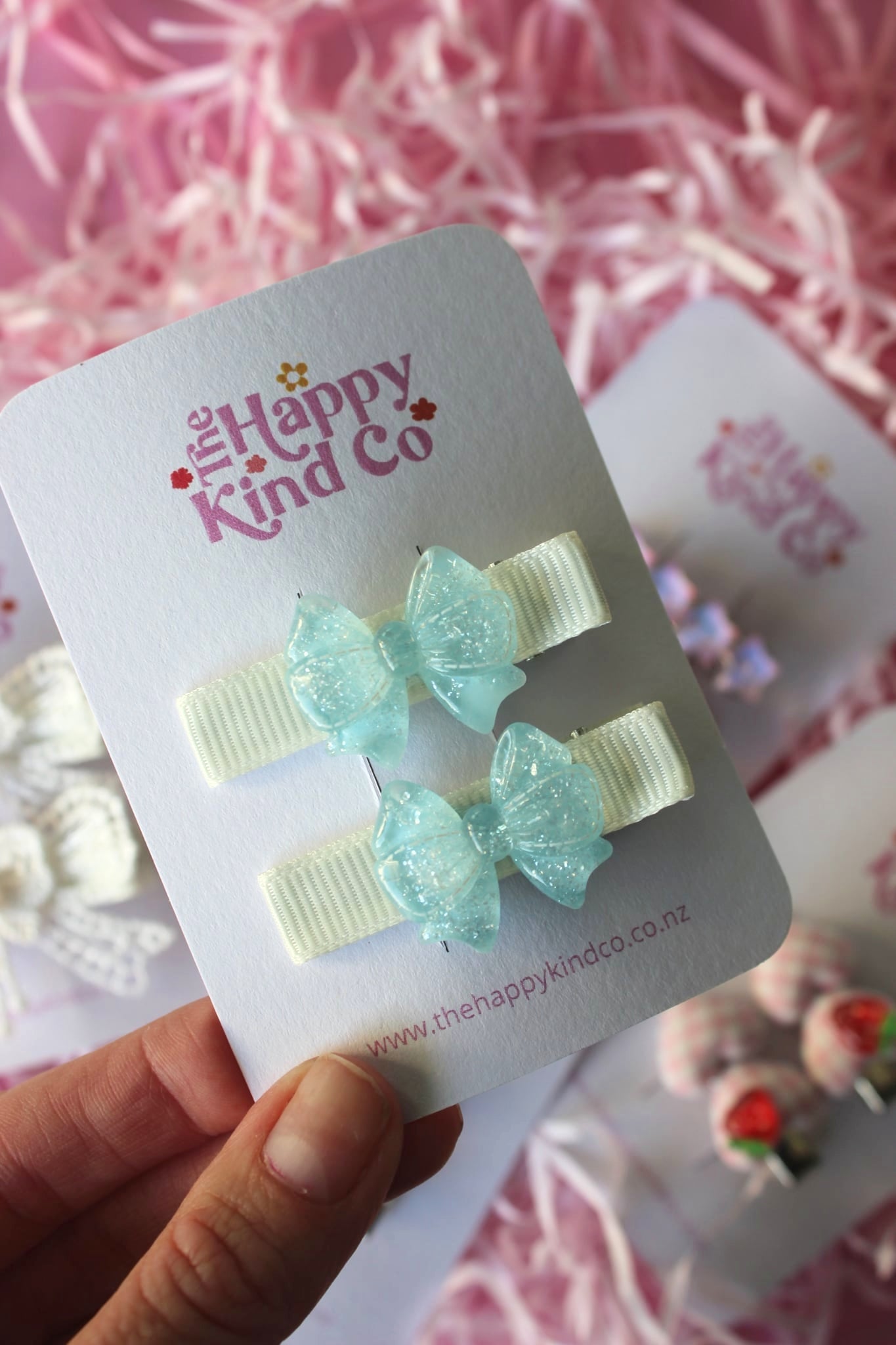 Dreamy Sky Ballet Bow Clips
