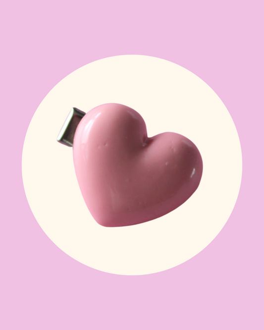 Blush Bubble Heart Clip Pop