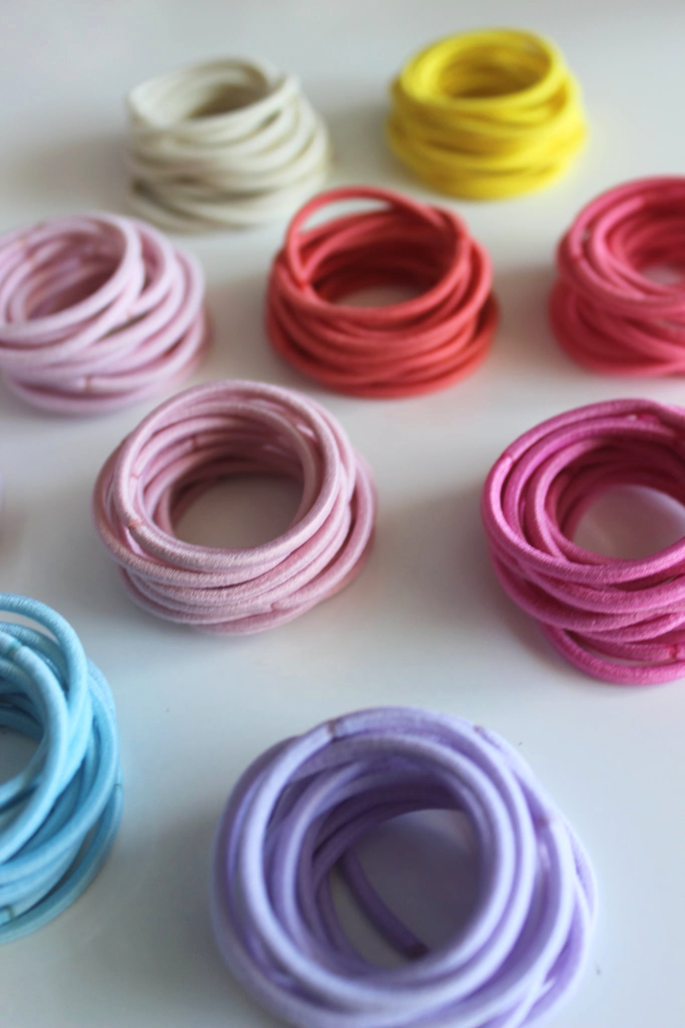 Thick Hair Ties 15 Pk - Blush