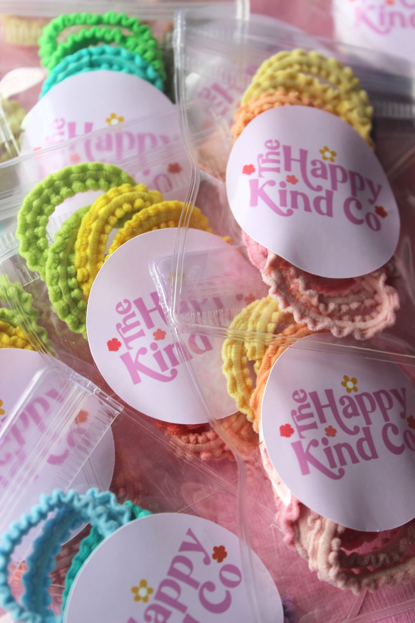 Frilly Toddler Hair Ties 10 Pack Sherbet