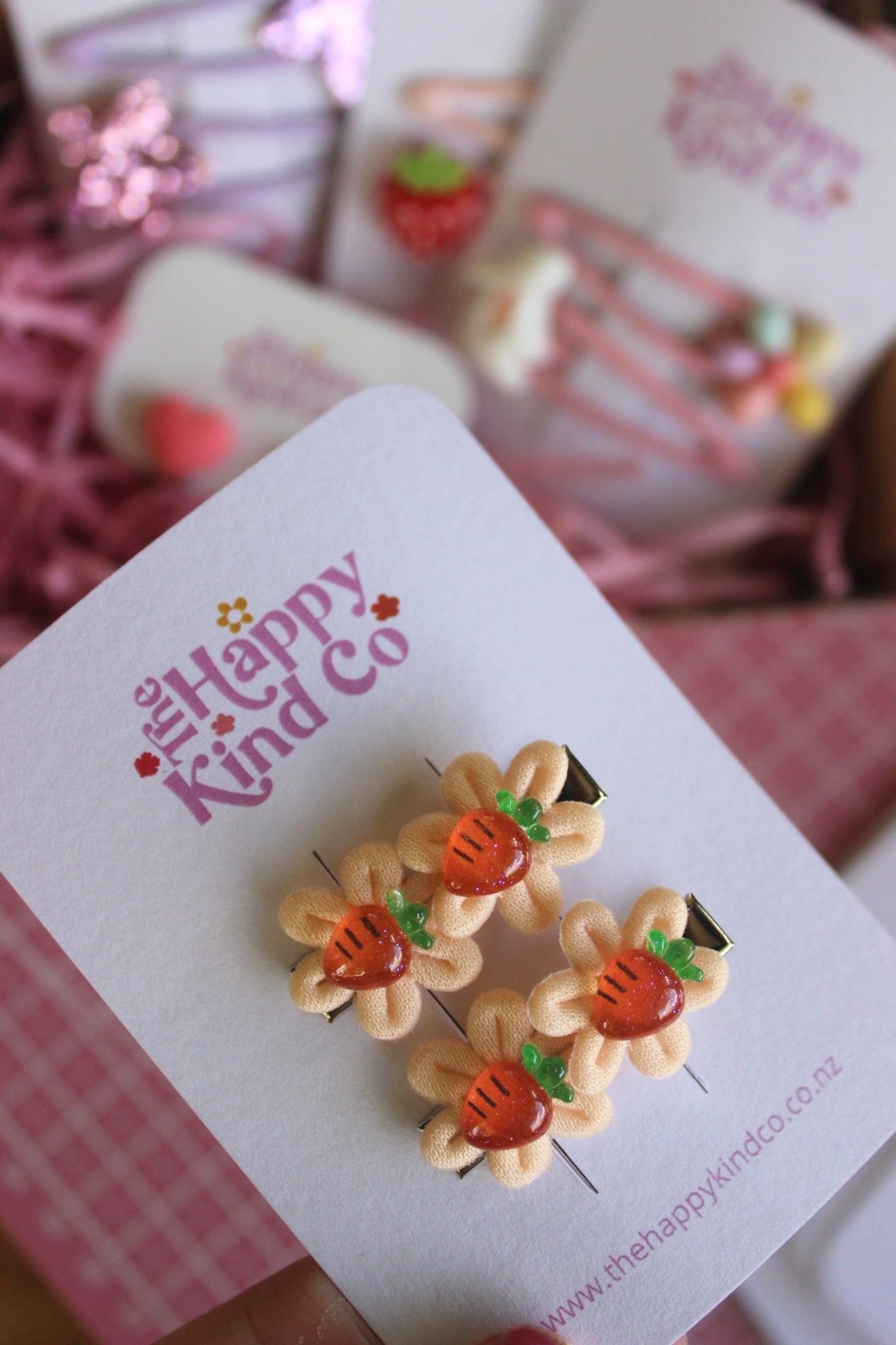 Baby Carrot Flower Clips