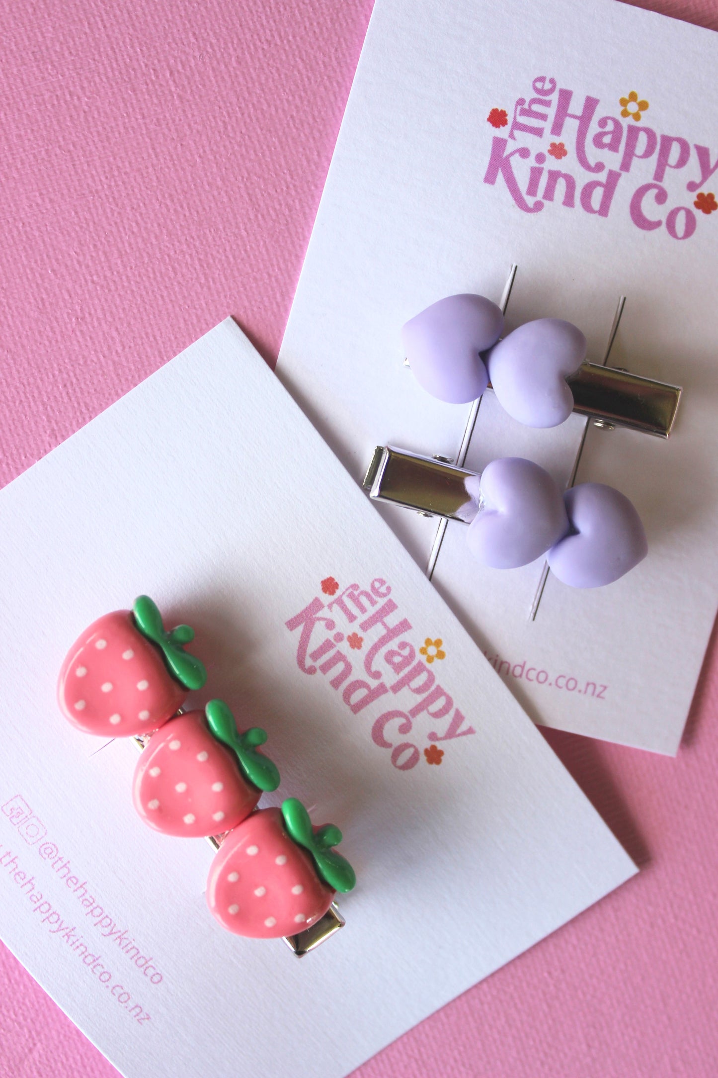 Heart Stopper Toddler Clips Lavender