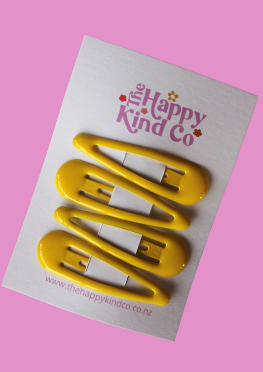 Sunshine Yellow Jelly Clips