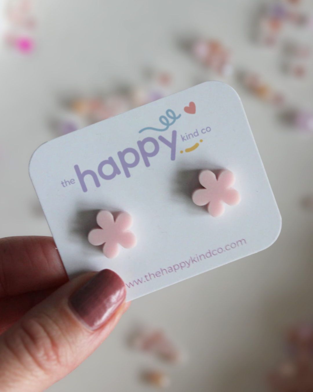 Blush Daisy Stud Earrings