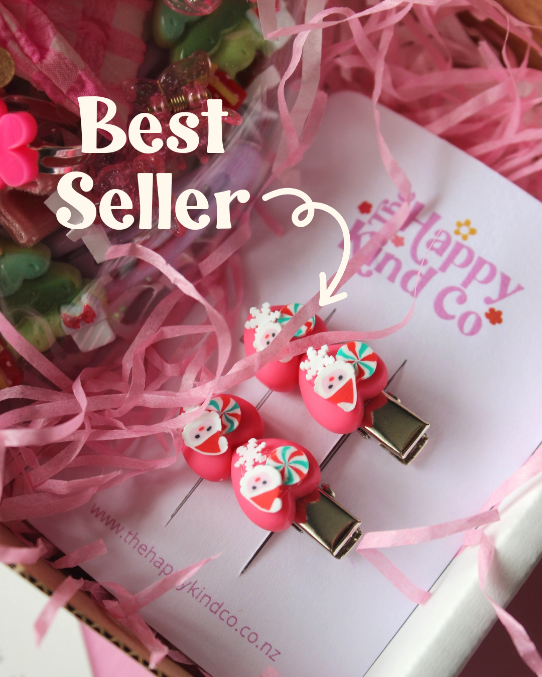 Heart Stopper Toddler Clips - Berry Christmas