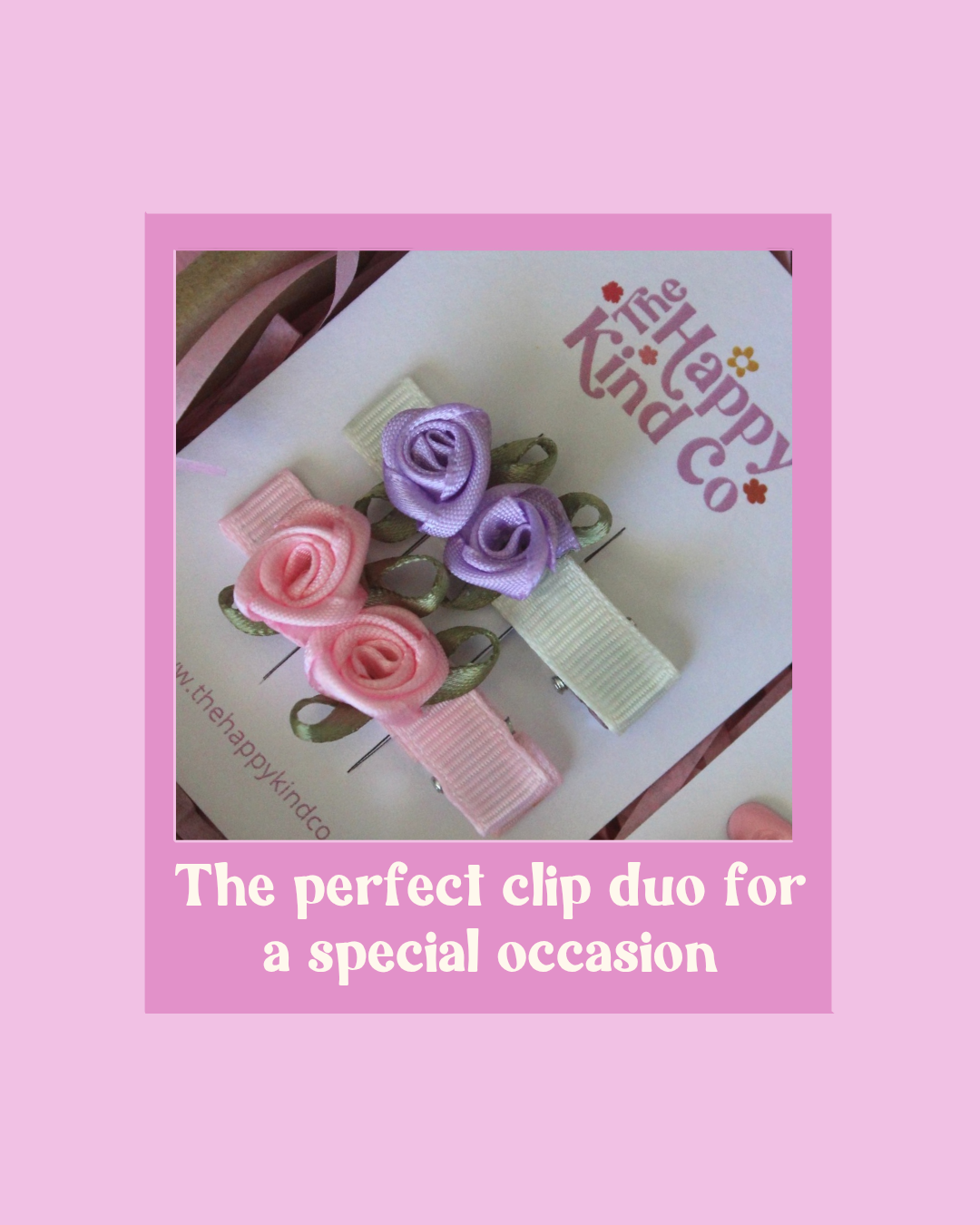 Vintage Rose Clips