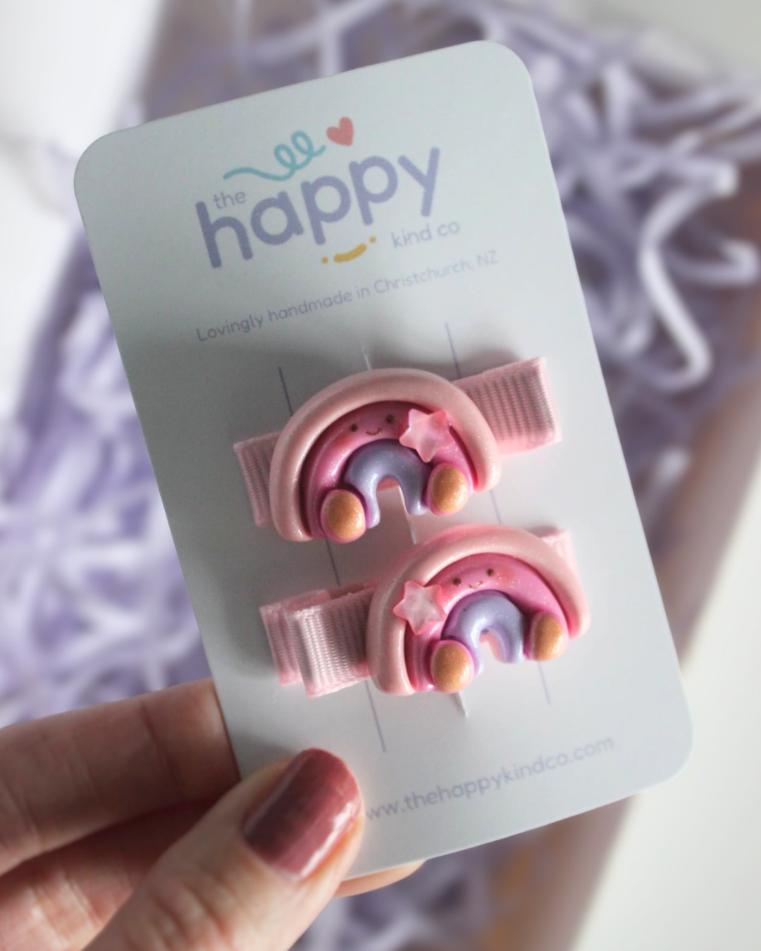 Cotton Candy Rainbow Mini Clips