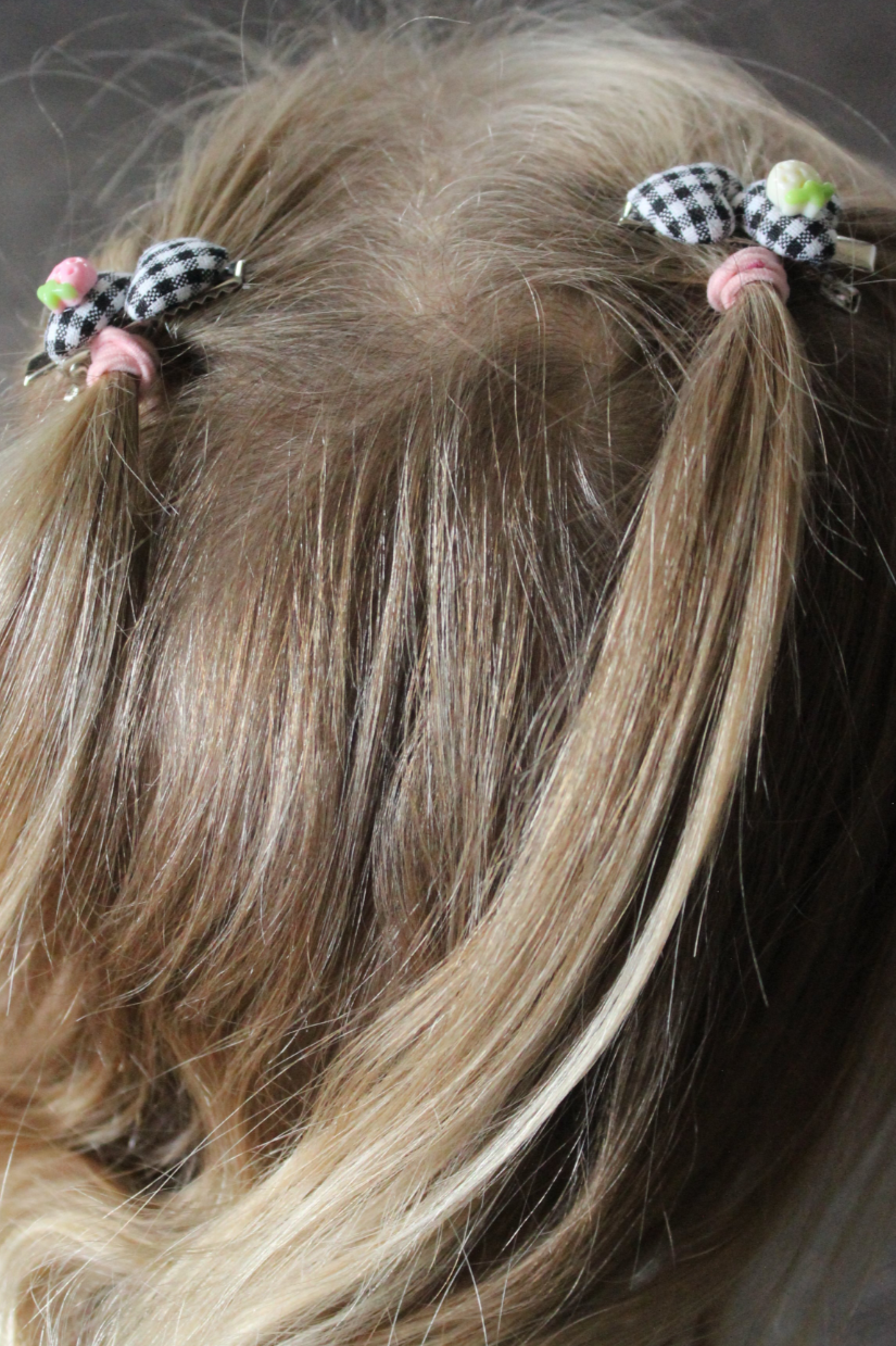 Gingham Berry Heart Stopper Clips