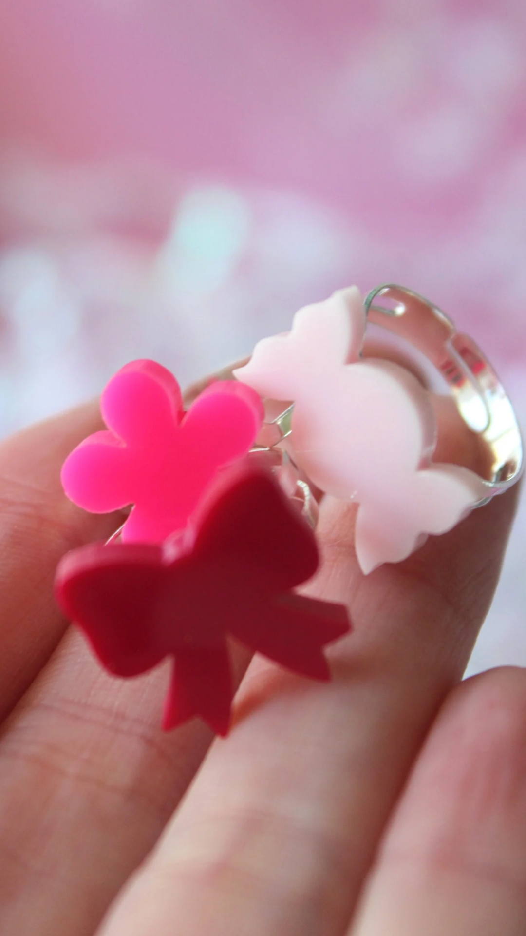 Crimson Bow Statement Ring