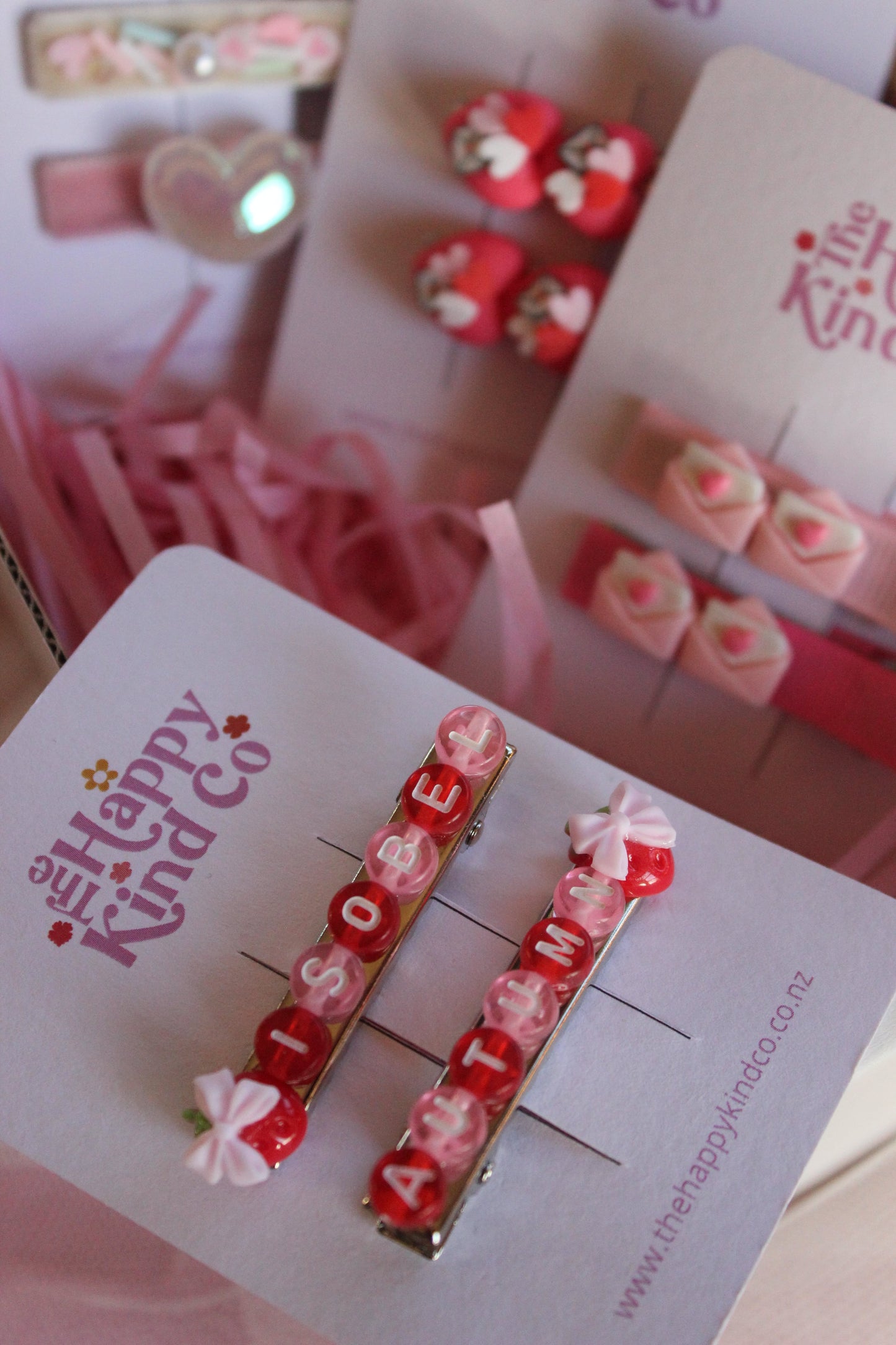 Berry Bow Name Clips