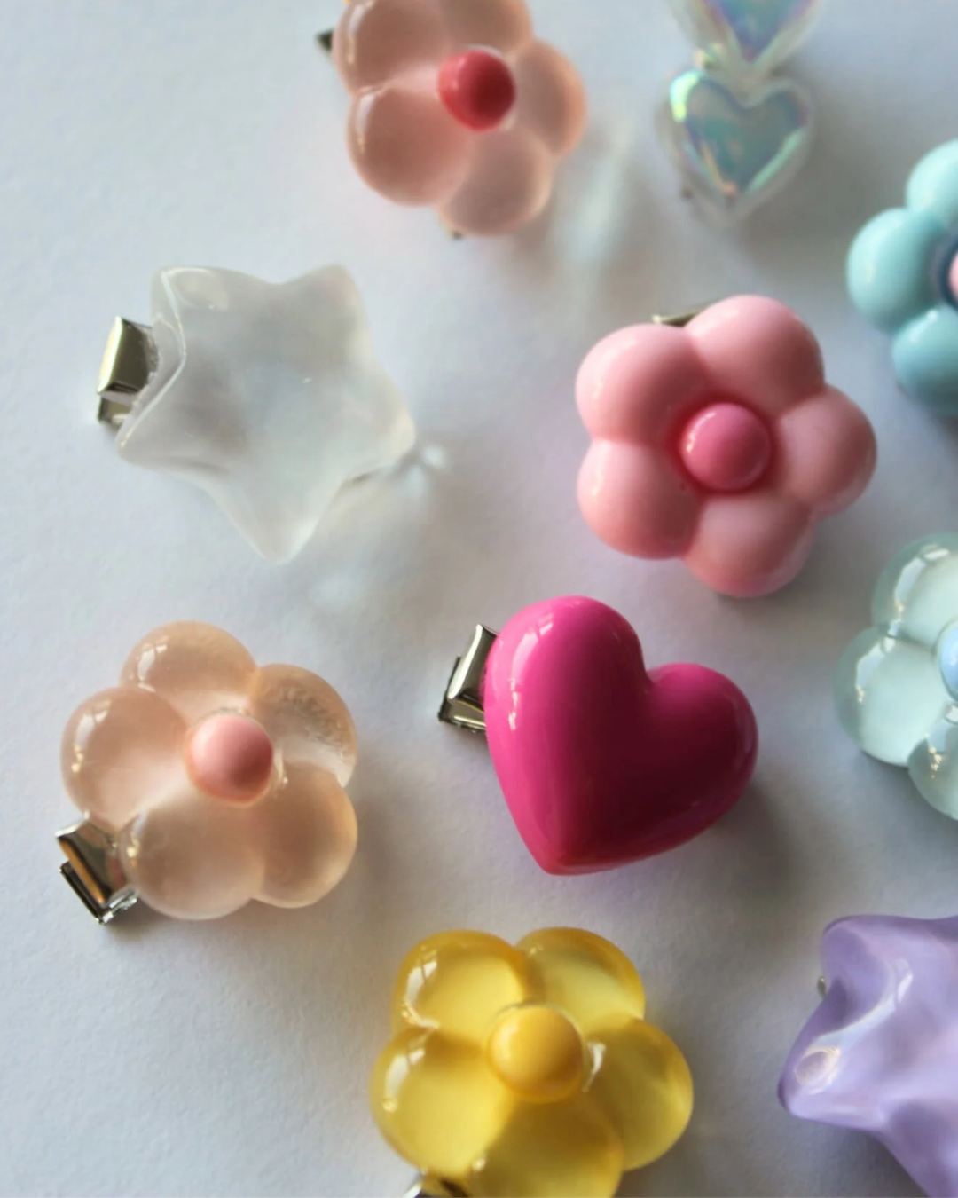 Candy Floss Jelly Flower Clip Pop