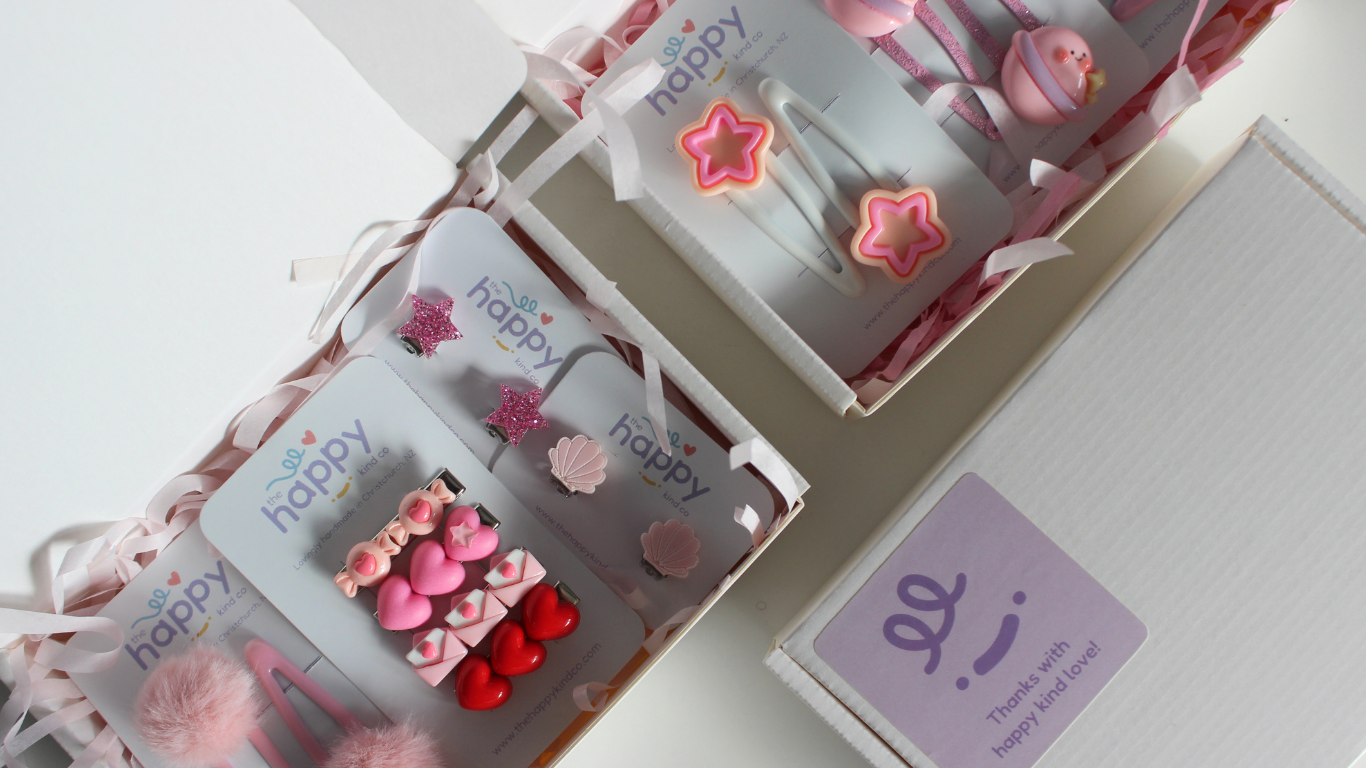 Peachy Star Snap Clips