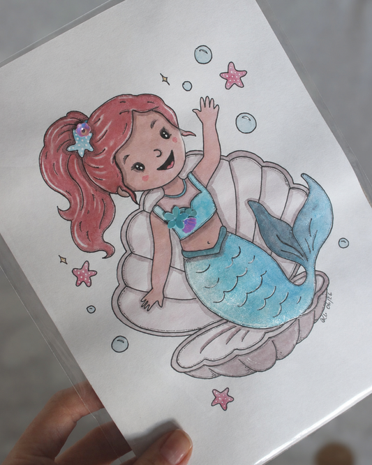 Mermaid Dreams Original Illustration