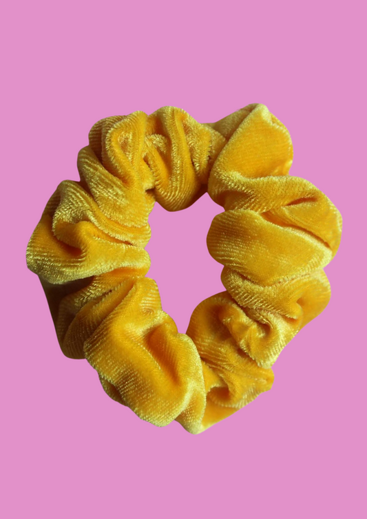 Velvet Toddler Scrunchie Mustard