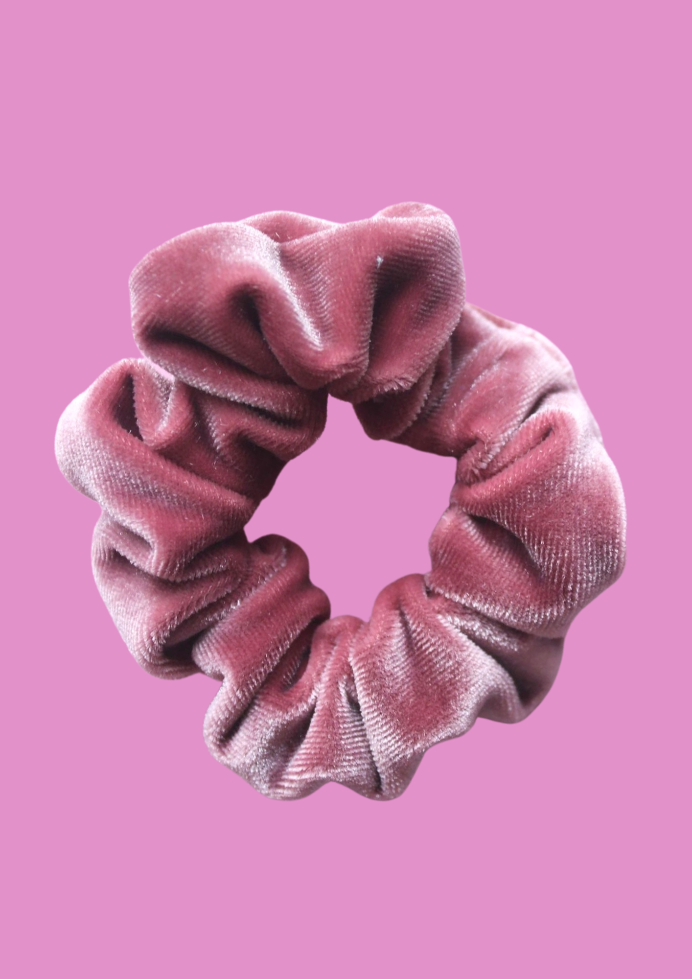 Deluxe Blush Velvet Toddler Scrunchie